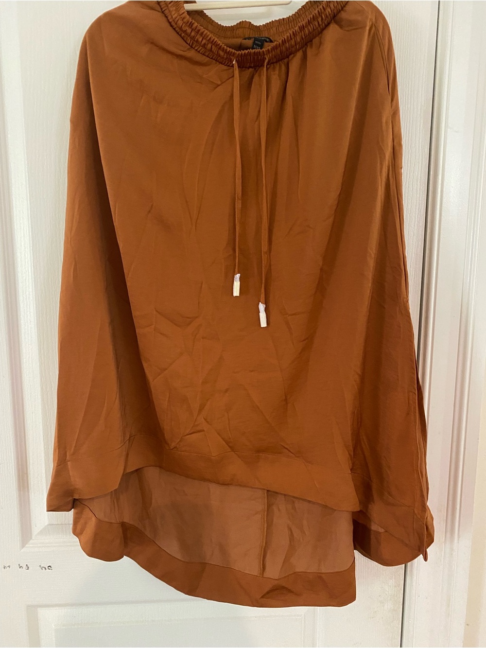 Banana Republic Rust High-Low Drawstring Skirt